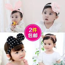 Baby headband baby hair band headgear hair 1-2 years old Princess Korean female floral headdress 0-1 years old 100 days