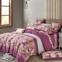 Winter thickened pure cotton fabric Livelvet full cotton fabric pillowcase bed linen quilt cover four sets of cotton fabric bedding