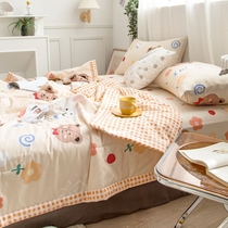 Full cotton Summer quilted by air conditioning by summer cool quilted by pure cotton thin quilt Single double spring autumn by summer thin quilt core Four Seasons universal
