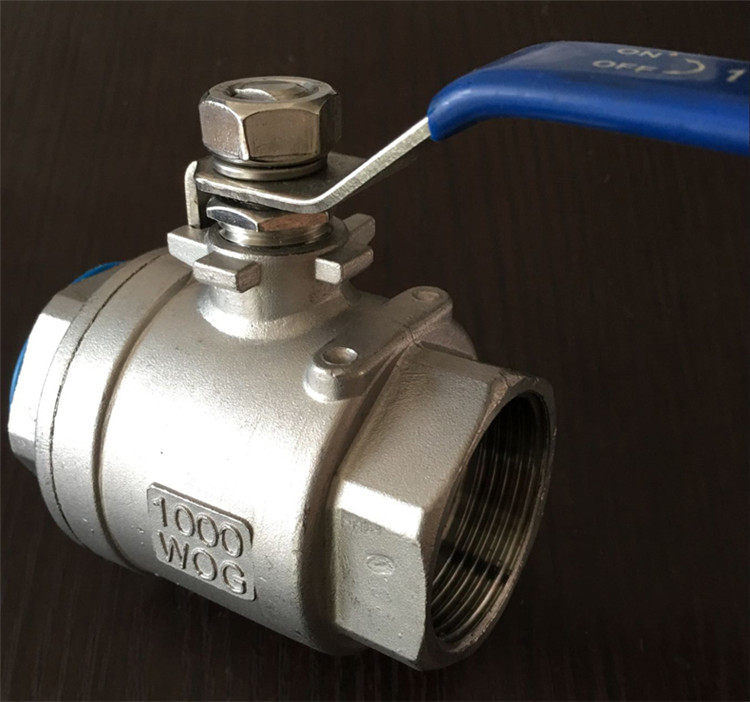201/304不锈钢两片式丝扣球阀4分6分dn25dn32内螺纹球阀304球阀