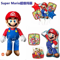 cartoon character super mario mario mario balloon children baby birthday party aluminum film balloon decoration
