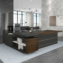 Boss Desk Chair Portfolio Minimalist Modern Manager President Table Double Desk Small Cabinet Big Bandae single office