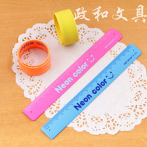 Del 6206 bracelet ruler student creative Pat ruler ruler silicone material safe 180MM