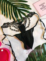 EvenVIPs UK Foreign Trade Original Order Sexy Tiny pants Feminists transparent T-pants Temptation Lace Underpants Low Waist