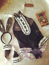 EvenVIPs European and American Foreign Trade Original Single New Perspectives Body Rabbit Girl Spice Seduction Uniform Opening multi-piece set