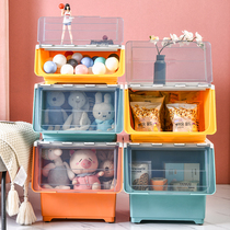 Bailu storage box snacks side open storage basket toy storage box flip finishing box kitchen plastic storage box