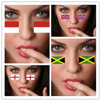 United Kingdom Indonesia England Jamaica face stickers childrens student sports meeting stickers small paper all over the world