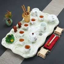 Creative anti-marble kung fu tea tray tea set office high-end household European simple modern