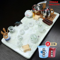 Kongfu tea suit home tea tray fully automatic integrated light lavish high-end minimalist whole set tea drain tea table
