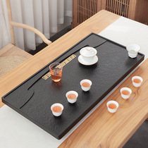 Natural Urgin Stone Tea Tray Home Stone Disc Whole High-end Light Lavish Living Room Size Number Tea Tea Table Tea Set Tea Set