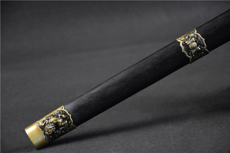 未开刃 龙泉一体刀剑刀具汉宝剑长刀车载镇宅防身冷兵器长款