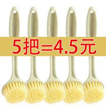 Pot brush washing pan brush does not hurt the pan without oil with handle Brush pan Brush pan Brush pan kitchen washing pan artifact cleaning brush