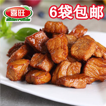 6 bags of Xiwang barbecued pork large pieces 180g wide-style barbecued pork snacks specialty open bag ready to eat