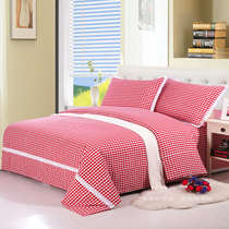 Lace pure cotton old coarse plate bed single pillow is thicked by three-piece set four-piece set single double