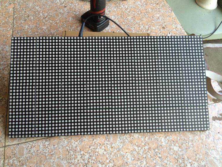 f5.0单红色室内模组led显示屏单元板 32x64点阵屏p7.62_双氙车灯改装