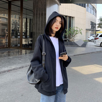 South Korean Lianhat Weater Womens Early Spring 2022 New Design Sensation Small Crowd Loose Cardigan Jacket jacket Chains