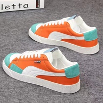 Leather casual sneakers mens 2022 new Korean version all-match trend net red popular low-top sneakers summer breathable