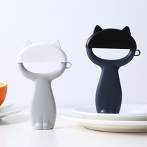 Cute cat peeler fruit potato kitchen peeler stainless steel fruit and vegetable peeler peeler planer