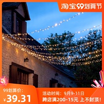 Lantern flashing lights string lights starry lights colorful color led lights outdoor waterproof courtyard layout atmosphere decorative lights