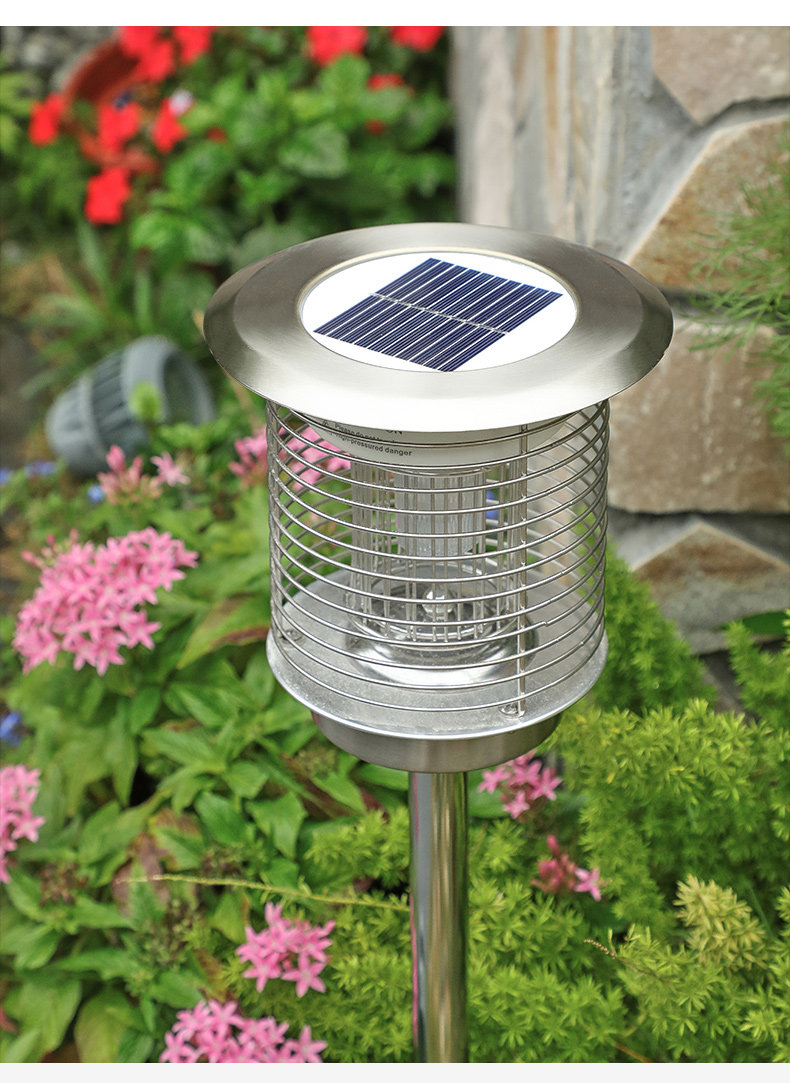 太阳能灭蚊灯家用户外防水室内驱蚊灯庭院花园布置照明电击蚊子