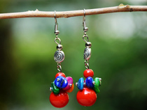 Yunnan Minority Wind Ornaments Personality Female Creative Miao Silver Earrings Earrings Earrings Earrings Earrings Earrings Earrings (3