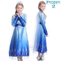 Frozen 2 with the same Aisha princess dress Aisha dress Childrens birthday dress girls foreign style skirt
