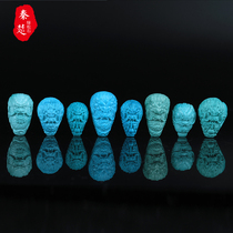 Original mine turquoise live room tee set carved piece faucet high porcelain hand string integrated Buddha head with beads accessories