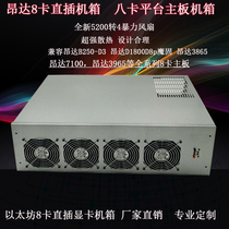 Onda 8 card in-line chassis B250-D8-D4 D1800 8 card 3865 motherboard platform 8 card Custom Chassis