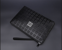 Hong Kong duty-free new European and American mens embossed headcoat Bull Leather Handbag handbags Soft Leather Handbag handbag Envelope Envelope