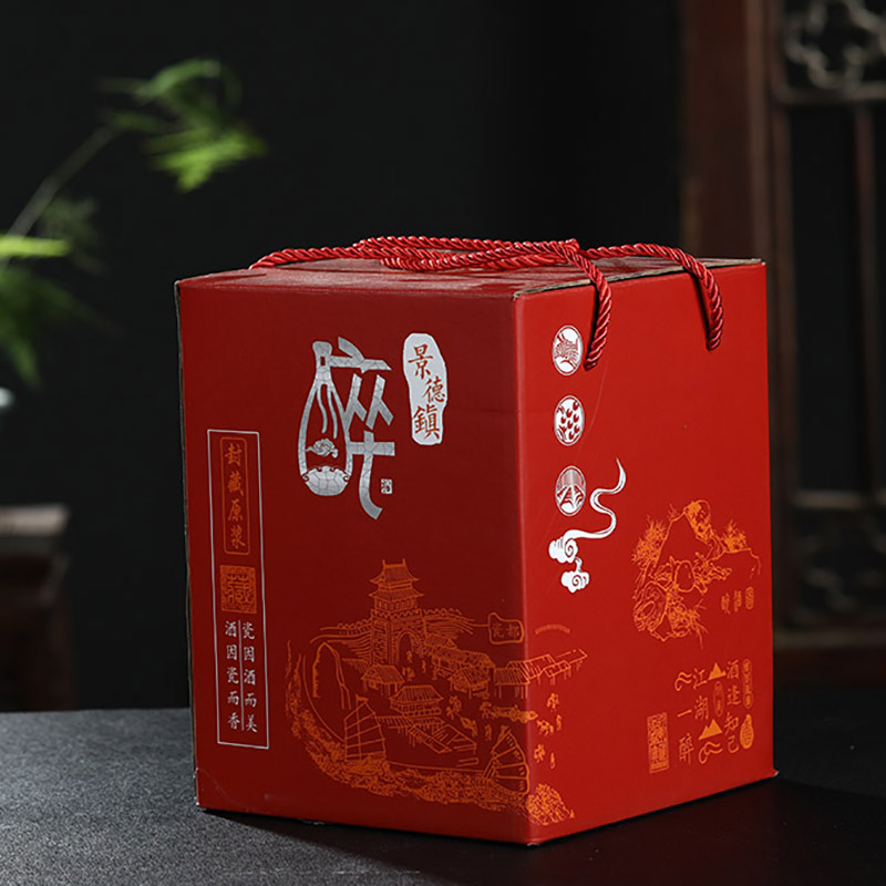 Jingdezhen ceramic bottle is empty bottle 5 jins of jars gift box wine gift box the supers