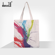 danxilu Danshi Road canvas bag of literary cloth bag 2020 new tide fashion large-capacity hand laptop bag