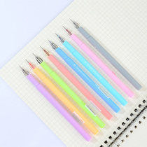 Timeout Diamond Head Middle Sex Pen 0-5mm Needle-Type Student Girl Hearts Super Cute Crystal Heads Colored Carbon pens