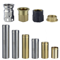 Longed fastener nut fixing hot and cold water faucet installation fitting base threaded pipe stainless steel