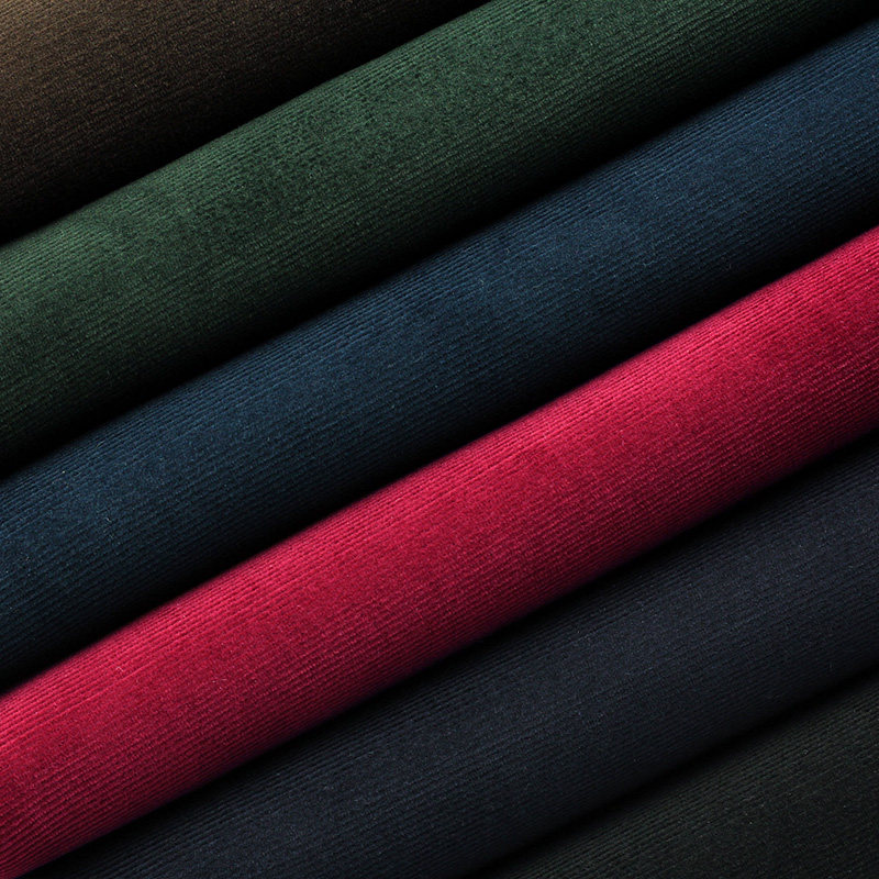 冬季砂洗条绒加绒灯芯绒布料加厚保暖西装裤子服装面料_7折现价48.5元