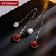 사랑 하트 복숭아 심장 술집 귀걸이 925 실버 니들 한국 인터넷 유명 인사 기질 긴 귀걸이 ins girls 'heart earrings 사랑 하트 복숭아 심장 술집 귀걸이 925 실버 니들 한국 인터넷 유명 인사 기질 긴 귀걸이 ins girls 'heart earrings