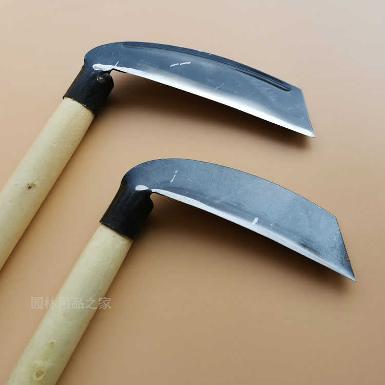 镰刀农用收割秸秆割草户外高粱玉米秸秆芦苇复合钢镰刀农具除草刀