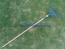 Wood handle grass rake 22 teeth grass Harrow R-22 wood handle grass rake 1 2 m spring steel grass rake