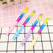 Quicksand gel pen cute shape water pen gel pen black refill junior high school students school stationery signature pen
