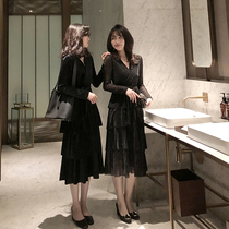 Style Banquet Evening Dress Lady 2021 Spring Dress New Super Fairy Temperament Dress dress Annual General can wear small gown