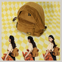 Saky mini backpack ins Japanese and Korean casual fashion corduroy daily travel zipper backpack solid color original