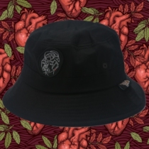 SHARK Sa carved alien icon bat illustration black fishermans hat sunshade hat original Lingchao