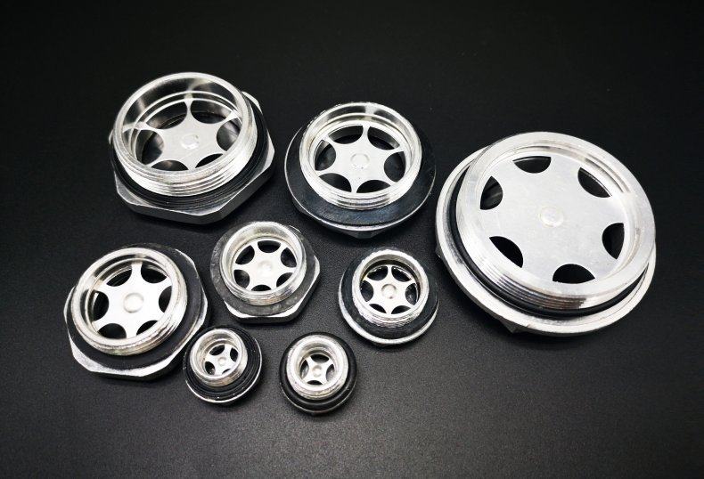 【圣马五金】铝合金油标 圆油标 油镜 旋入式油标 gb1160.