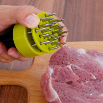Stainless Steel Pine Meat Needle Broken Gluten Tender Meat hammer Hammer Stainless Steel Steak zonware Pork Leather Inserts with Pork Fork