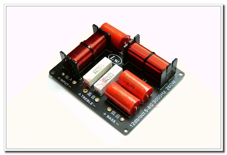 音箱二分频器 hifi发烧两分音器高低音分频器 260w【拍2包邮】