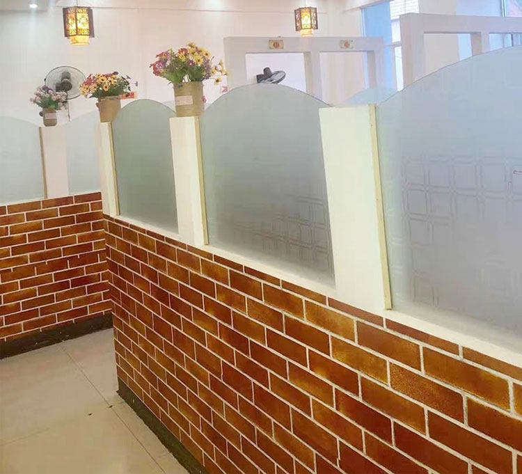 饭店墙裙贴纸墙围装饰自粘pvc护墙汉堡店仿砖墙纸自粘壁纸理发店