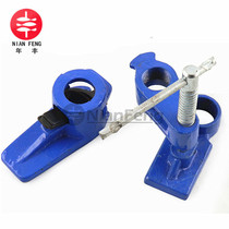 3 4 Vertical pipe clamp Woodworking fixture 6 points steel pipe with feet water pipe clamp Furniture puzzle vertical fixed combination clamp