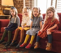 Ins explosions 20 autumn and winter new children's socks treasure solid color double needle pit pantyhose basic leggings tide socks pants