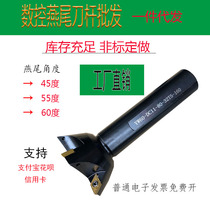 CNC machining center CNC dovetail groove milling tool holder angle 45 degrees 55 degrees 60 degrees disposable angle clearing tool holder