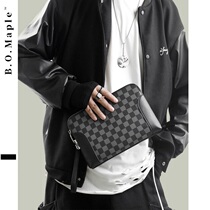 BOMaple 2022 new mens retro gge code hand grab bag burglar-proof large-capacity hand grabbing packet letter enveloping