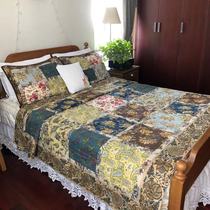 Only 10 sets of rare retro style pure cotton patchwork hand quilted quilted bed cover air conditioner washed by water